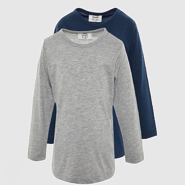 Pack of 2 Boy's Basic Knitted T-Shirts