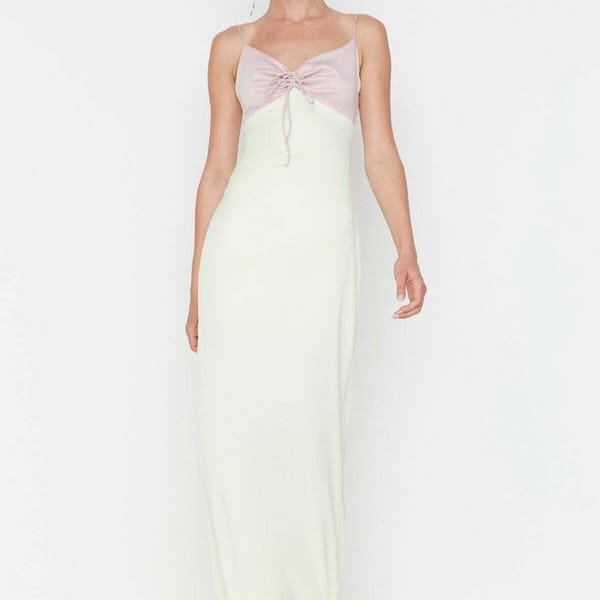 Color Block Maxi Evening & Graduation Dress