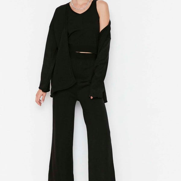 Trio Set Oversize Knitwear Co-Ord Set