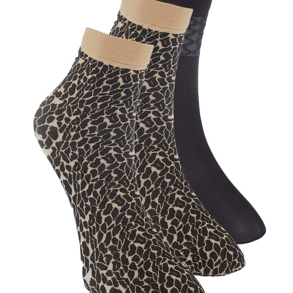 A Glittery 3 Pack Knitted Socks - Socks