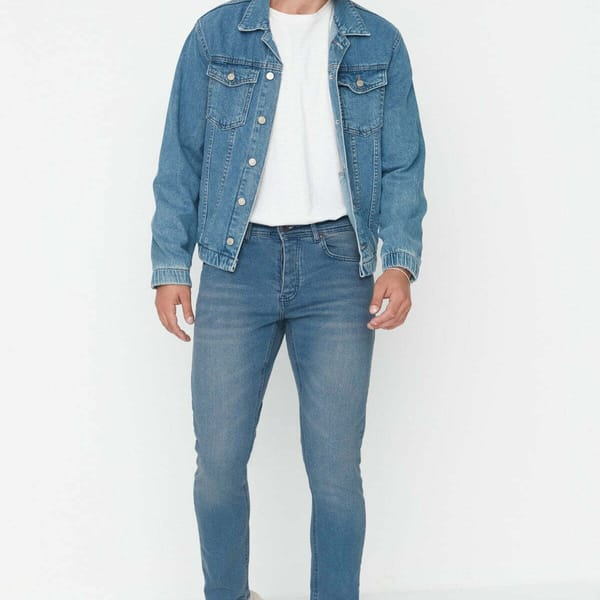 Light Wash Skinny Fit Jeans