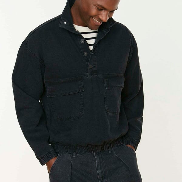 Oversize Double Pocket Denim Jackets
