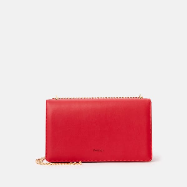 Parigi Women's Red Flap Shoulder Bag - Shoulder Bags