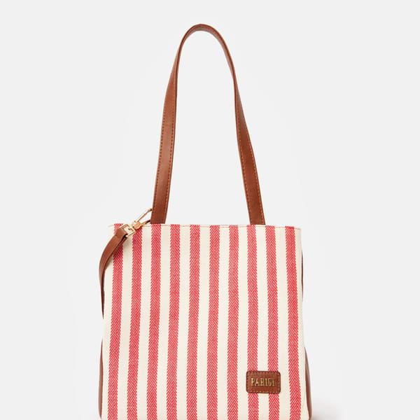 Parigi Women's Red Strap Tote Bag - Tote Bags