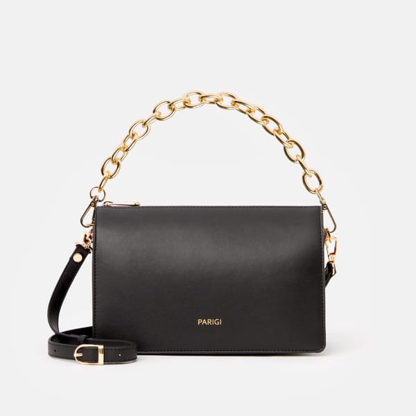 Parigi Black Women's Shoulder Flap Bag - Shoulder Bags