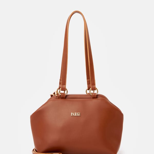 Parigi Tobacco Brown Trapeze Women's Shoulder Bag - Shoulder Bags