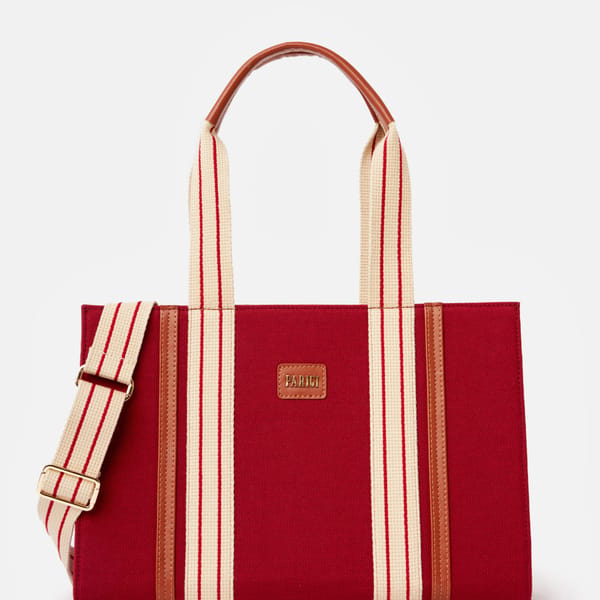 Parigi Women's Claret Red Canvas Tote Bag - Tote Bags