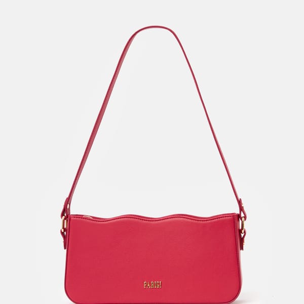 Parigi Women's Fuchsia Baguette Shoulder Bag - Shoulder Bags
