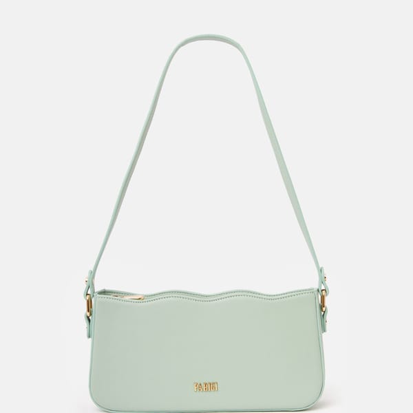 Parigi Women's Mint Baguette Shoulder Bag - Shoulder Bags