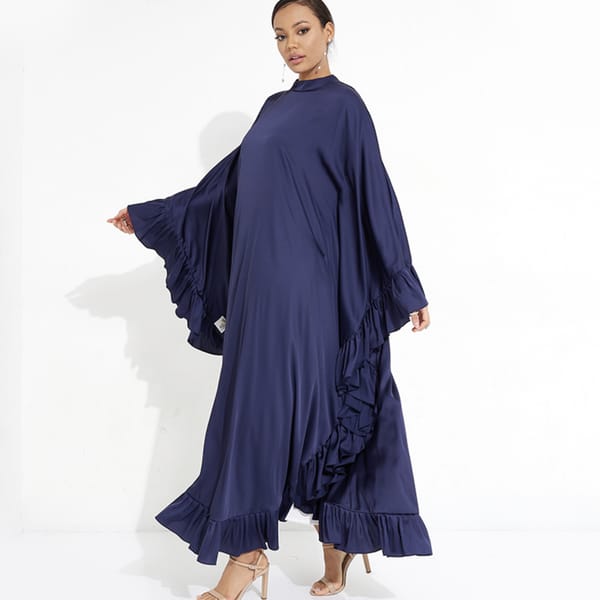 Navy Farasha Style Abaya