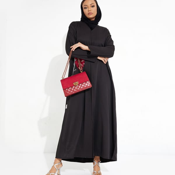 Women's Red Prominent Abaya