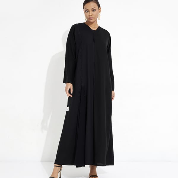 Black Ch-Style Abaya