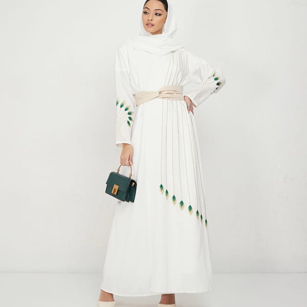 Women's Glolden Leavs Abaya