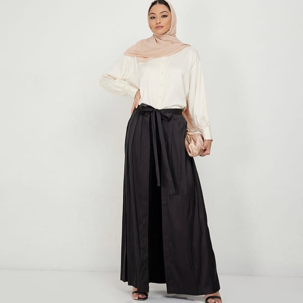 Women's Black Abaya Skirt