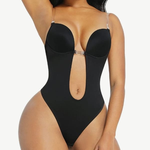 Grape 'Backless Bodysuits U-Plunge' Thong Shaper