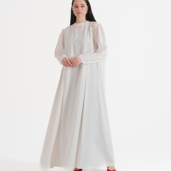 Women's White Dress E