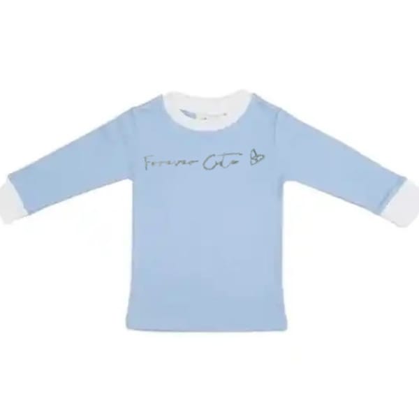 Forever Cute Pyjama Top (Blue) - Tops