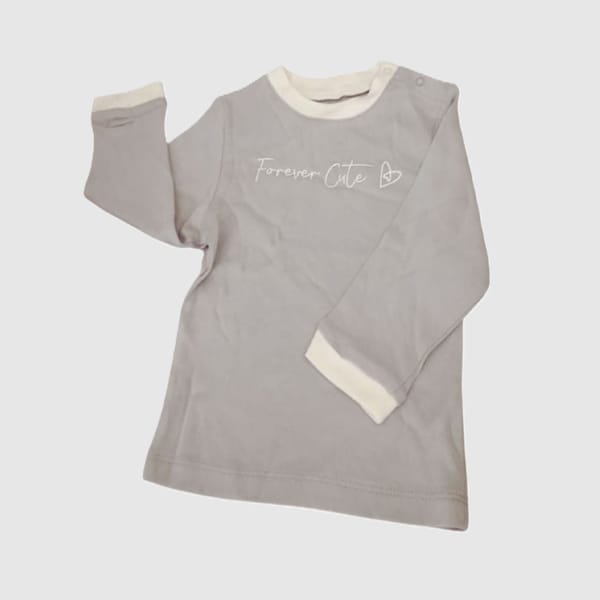 Forever Cute Pyjama Top (Grey)