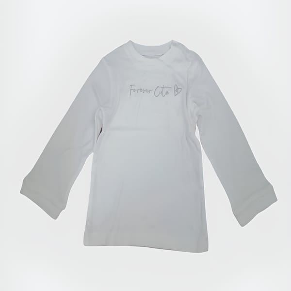 Forever Cute Pyjama Top (White)