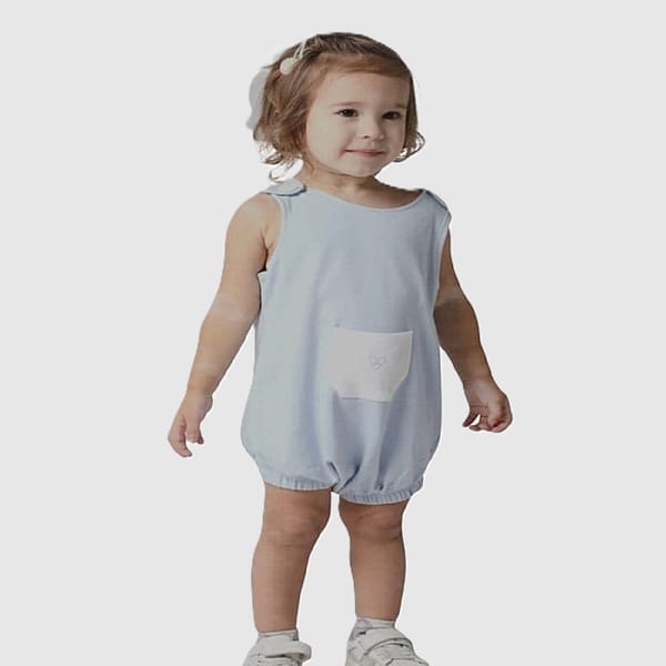 Forever Cute Overall Romper (Mint)