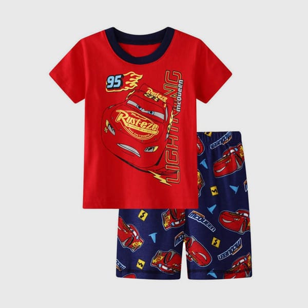 Cool And Comfortable - Cars Printed T-Shirt And Shorts Set