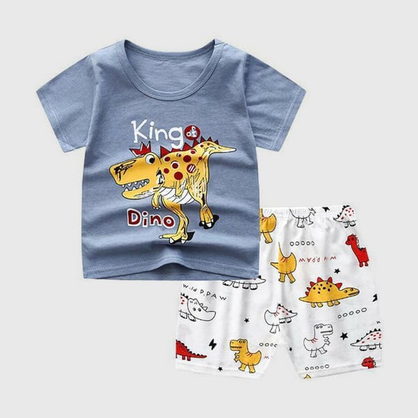 Reign Supreme - King Of Dino Pure Cotton Shorts Set
