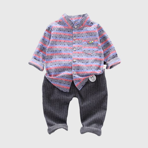 Casual Checkered Style - Zayn Set Grey