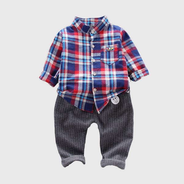 Crimson Check - The Zayn Set Red Ensemble