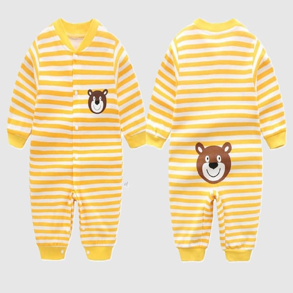 Bummy Bear Pure Cotton Baby Jumpsuit - Comfort And Style Combined