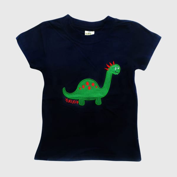 Apatosaurus Dinosaur Embroidery T-Shirt