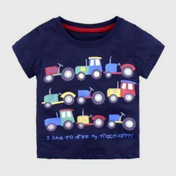 Drive The Tractor Printed T-Shirt