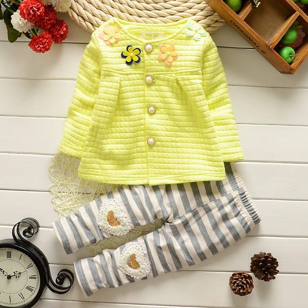 Farah Set Yellow - Stylish And Cozy 2-Piece Girl's Outfit