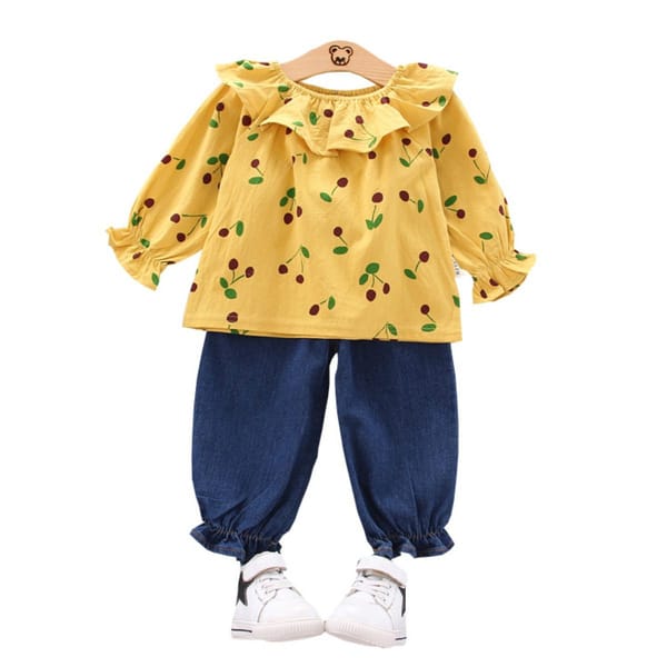 Classic Cotton Set With Full Sleeves And Round Neck For Hannah