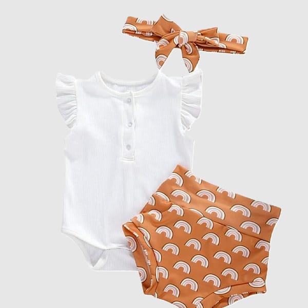 Scarlet Bloomer Set Rainbow White