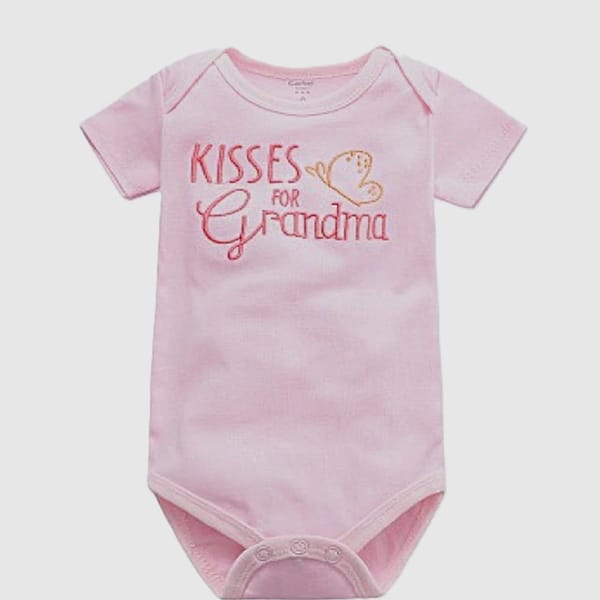 Pure Cotton Kisses For Grandma Bodysuit/Onesie