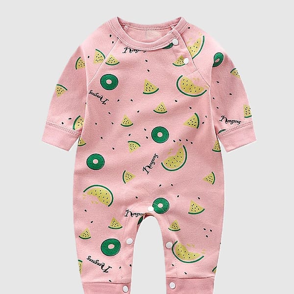 Stylish Pink Melon Jumpsuit In Pure Cotton