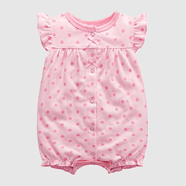 Little Pink Dottie Romper
