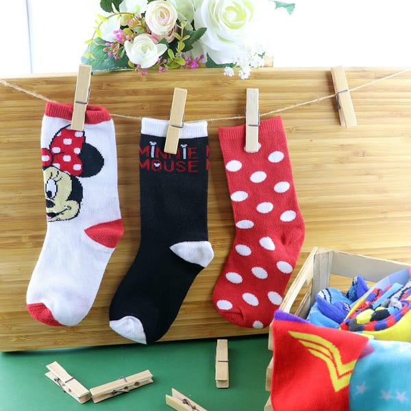 Pack Of 3 Assorted Kids Socks – Minnie