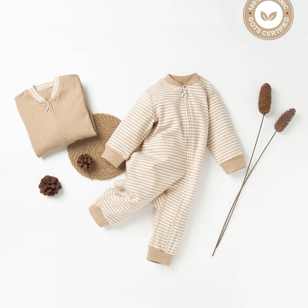 Organic Cotton Stripes Leah Jumpsuit For Babies