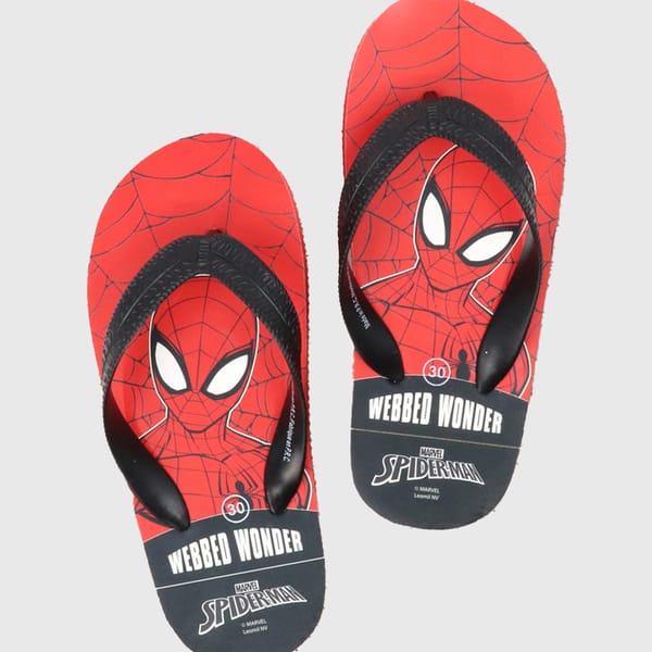 Marvel Spiderman Themed Boys Flip Flops