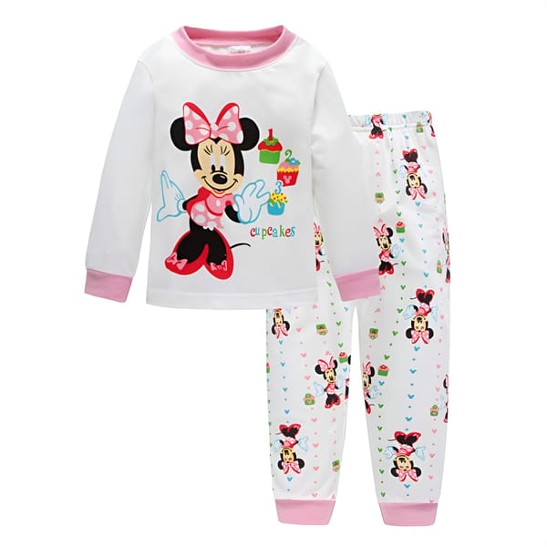 Mini Mouse Printed White T-Shirt Set