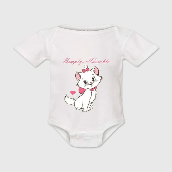 Marie Kitten Baby Bodysuit Onesie