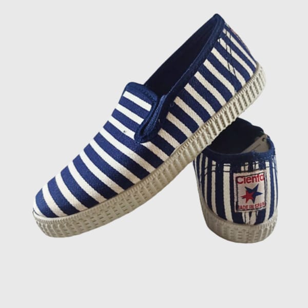 Cienta Marino Stripped Slip-on Kids Shoes