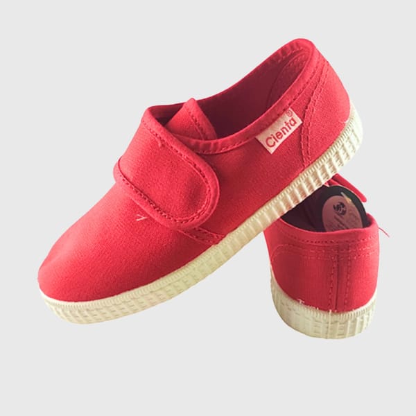Cienta Rojo Pull Tab Kids Shoes