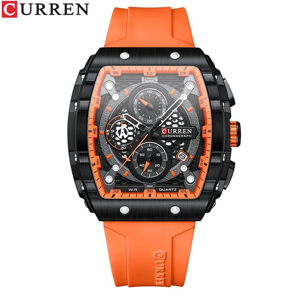 CURREN Unique Rectangular Sports Watch – Bold Design & Everyday Functionality