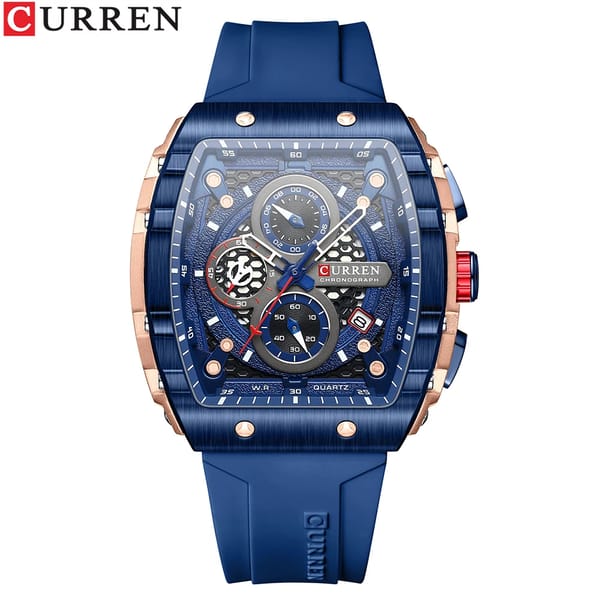 CURREN Unique Rectangular Sports Watch – Bold Design & Everyday Functionality