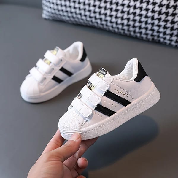 Kids' Breathable Non-Slip Sneakers - Hook & Loop Closure