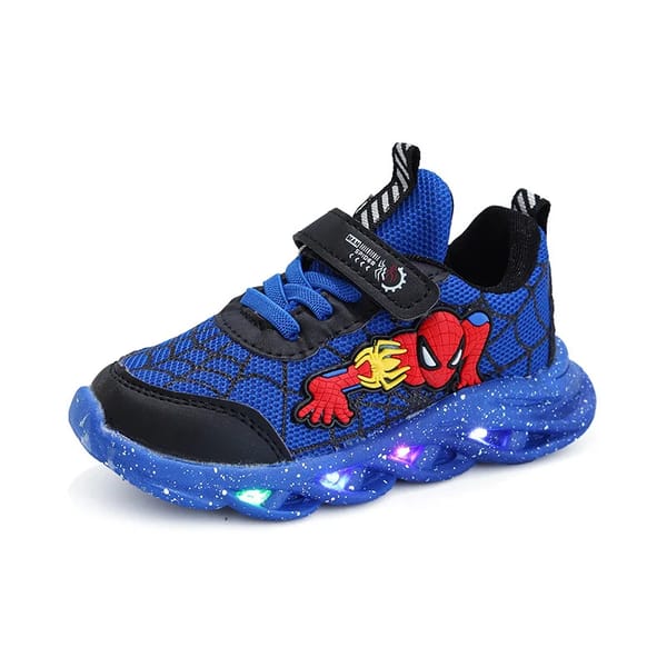 Spiderman LED Boys' Casual Sneakers - Lighted Shoes