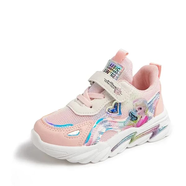 Master Disney Frozen Elsa Girls' Breathable Sneakers - Casual Running Shoes