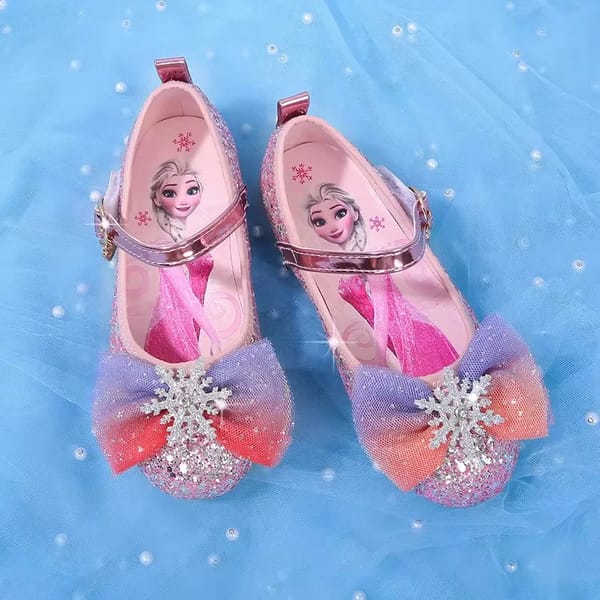 Princess Elsa Girls' Sequined Shoes - Frozen Performance Flats